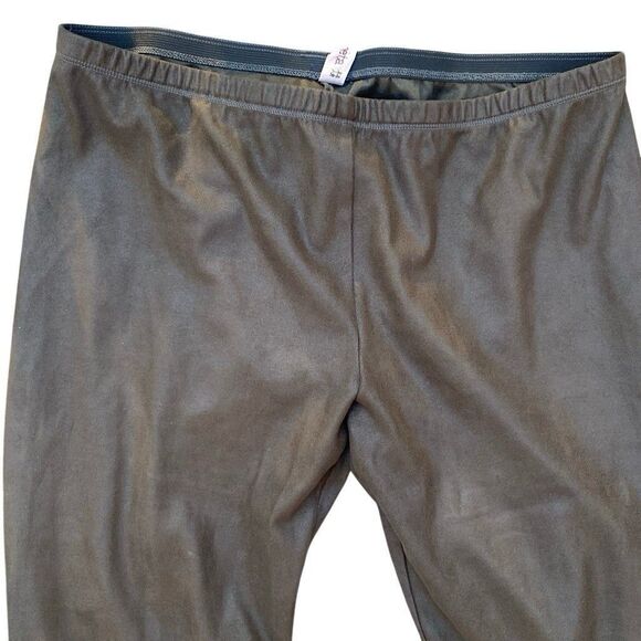 Pete & Greta Johnny Was Faux Suede Dark Brown Pull On Legging Pants Size Medium - Picture 2 of 6